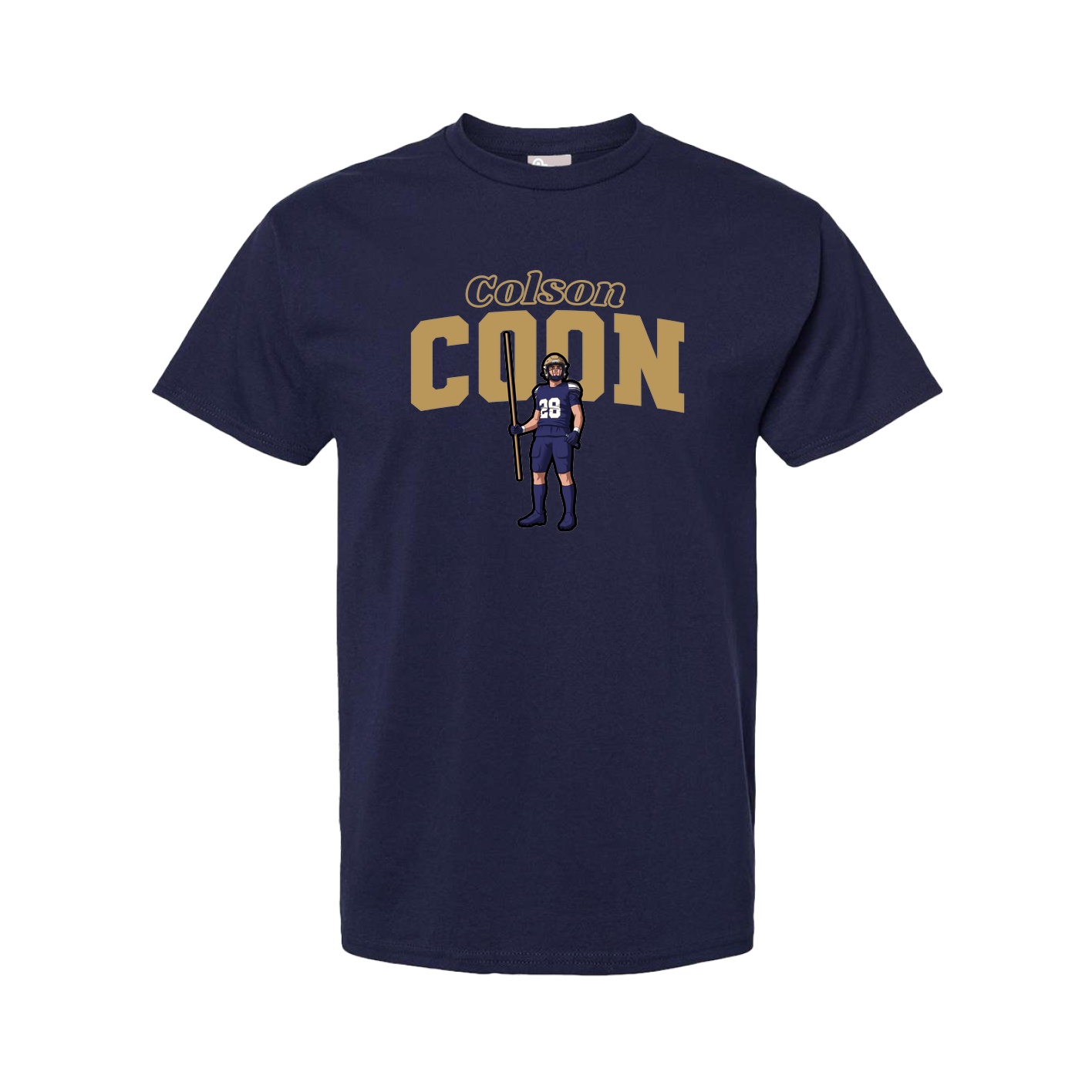 Youth Tee — Name Arch in Navy