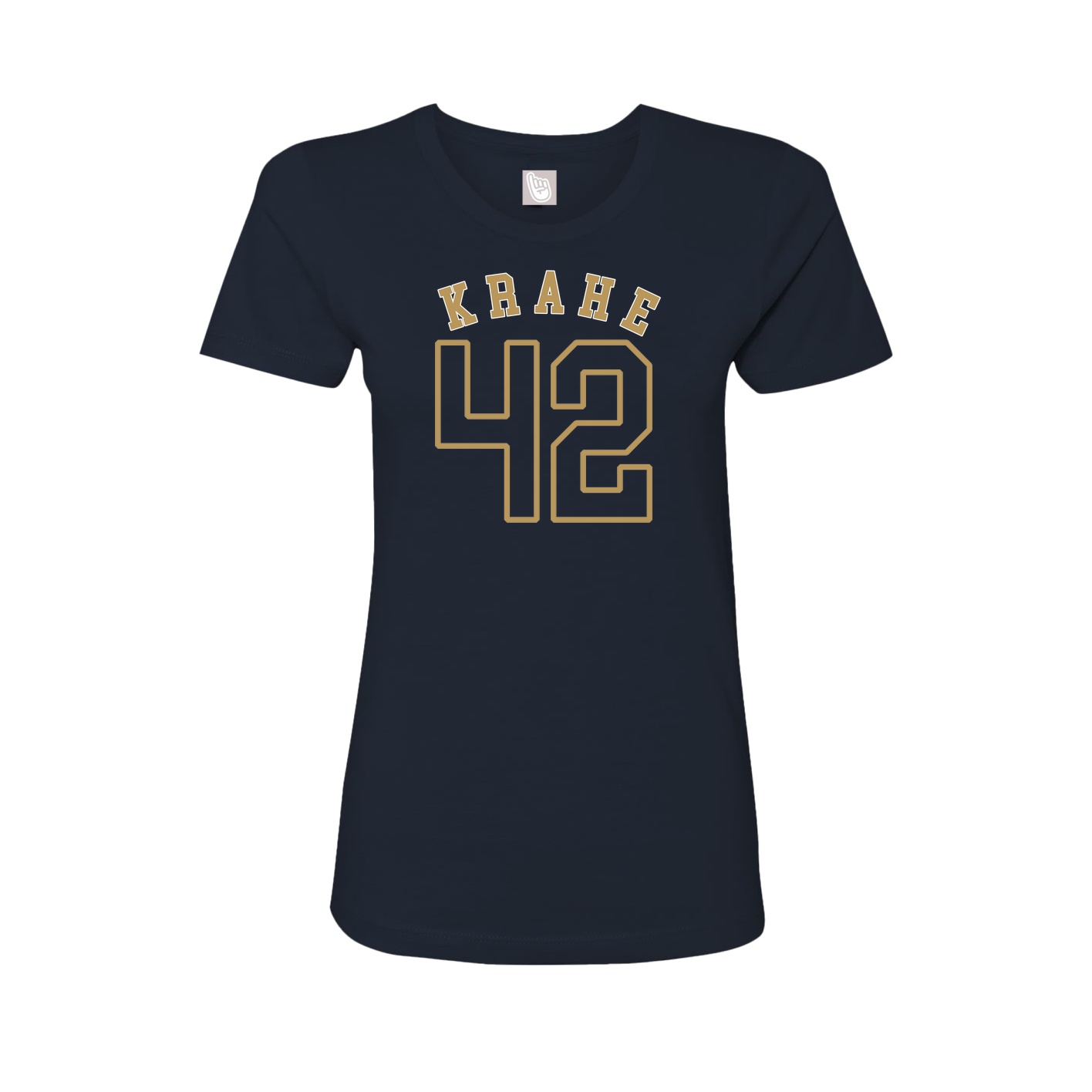 Fitted Women's Tee — Shirsey Arch in Navy