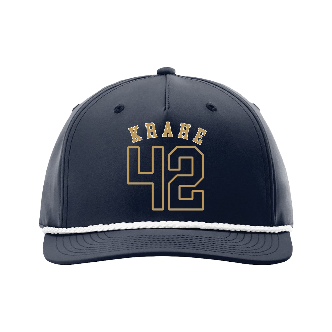 Five-Panel Classic Rope Cap — Shirsey Arch in Navy