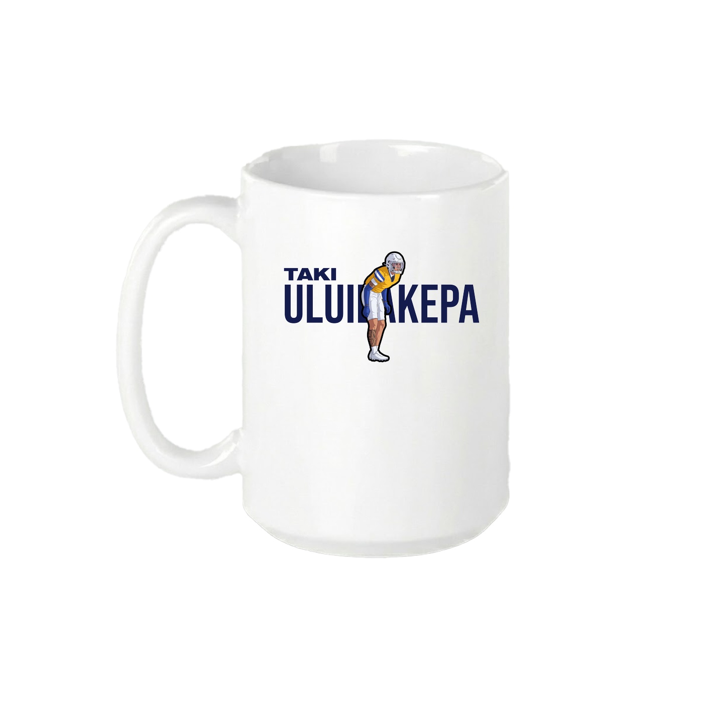 15oz Coffee Mug — Player Name in White