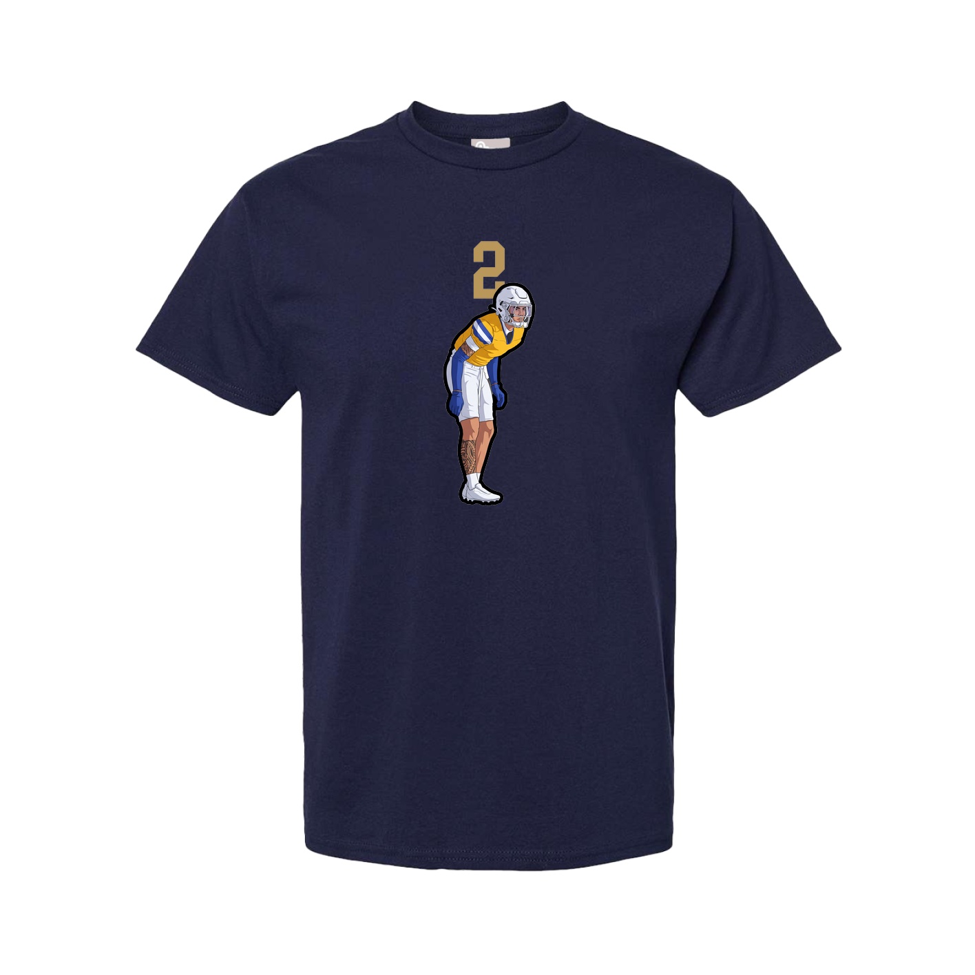 Tee — Number Top in Navy