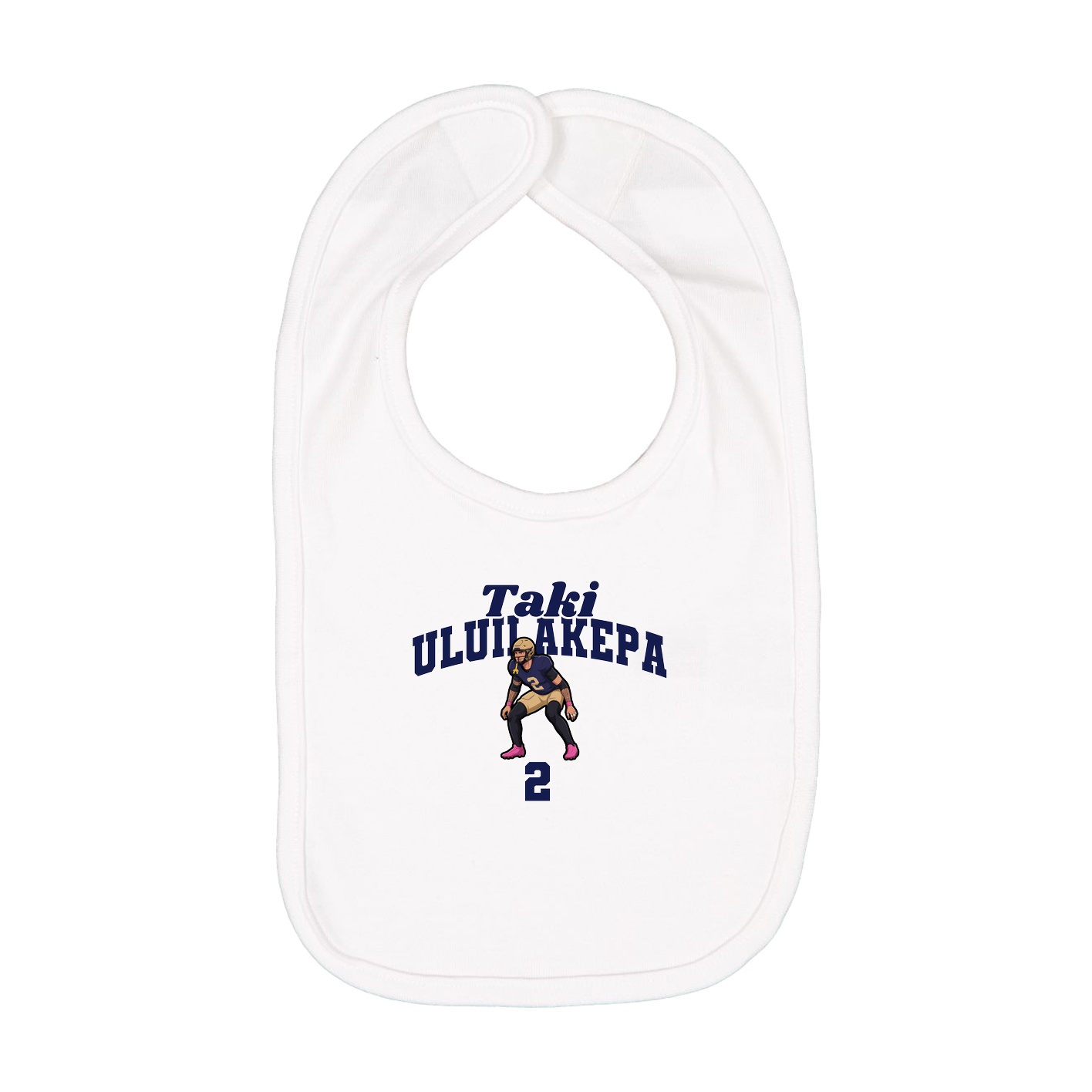 Infant Bib — Signature Arch in White