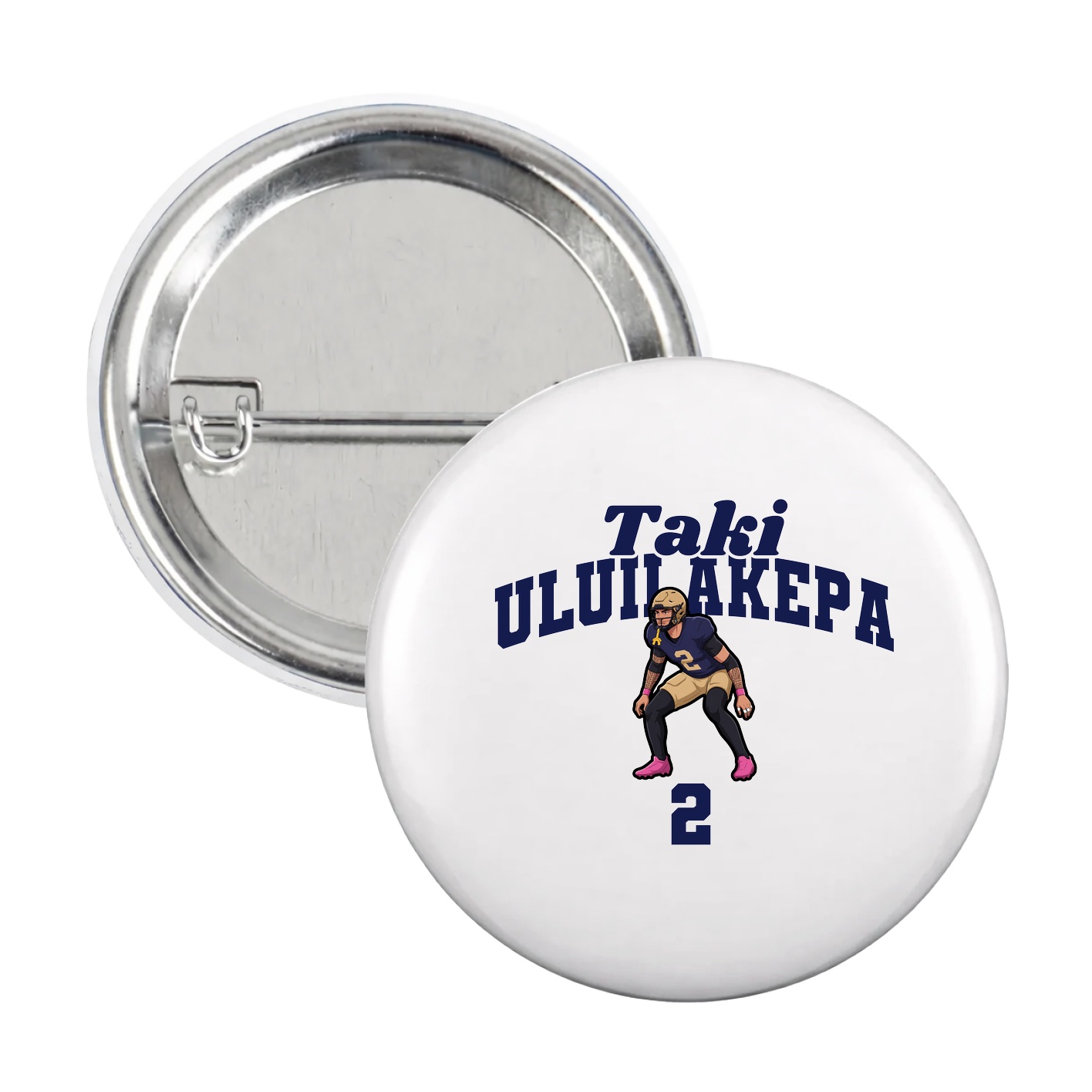 Game Day Button — Signature Arch in White