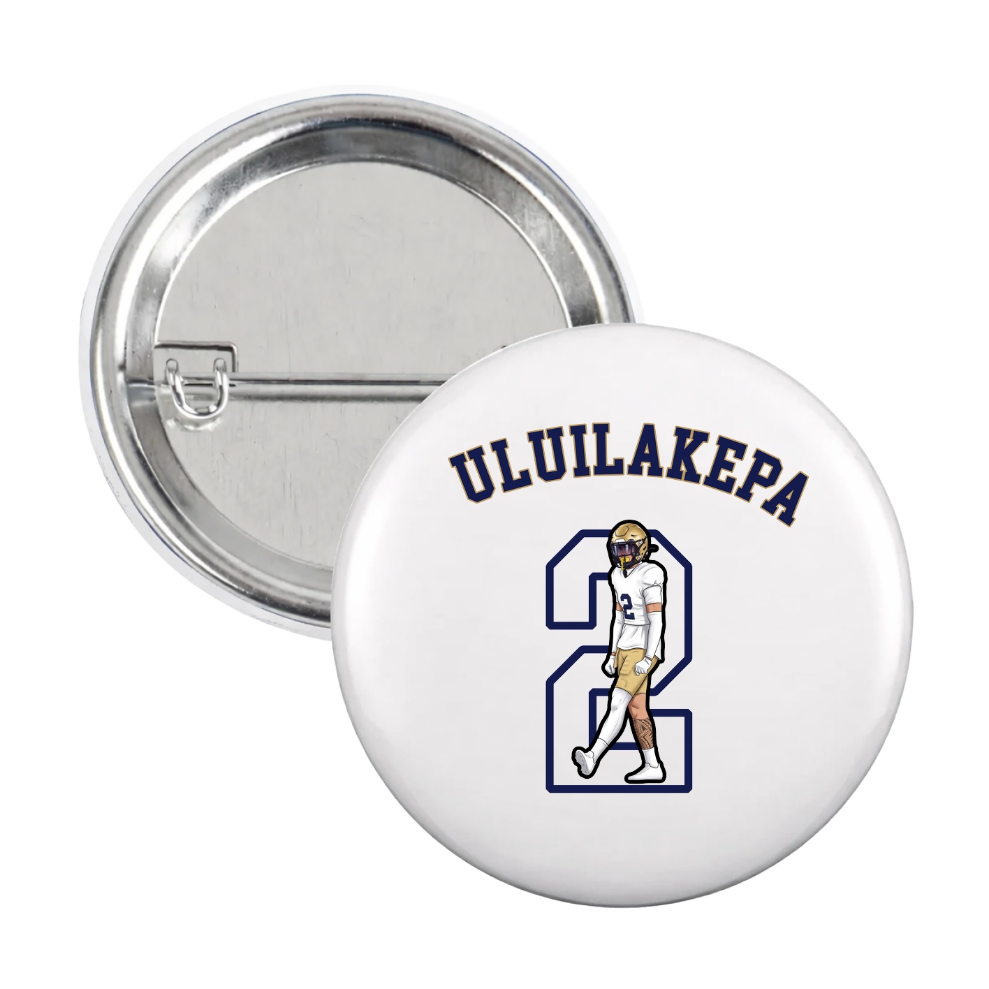 Game Day Button — Shirsey Arch in White