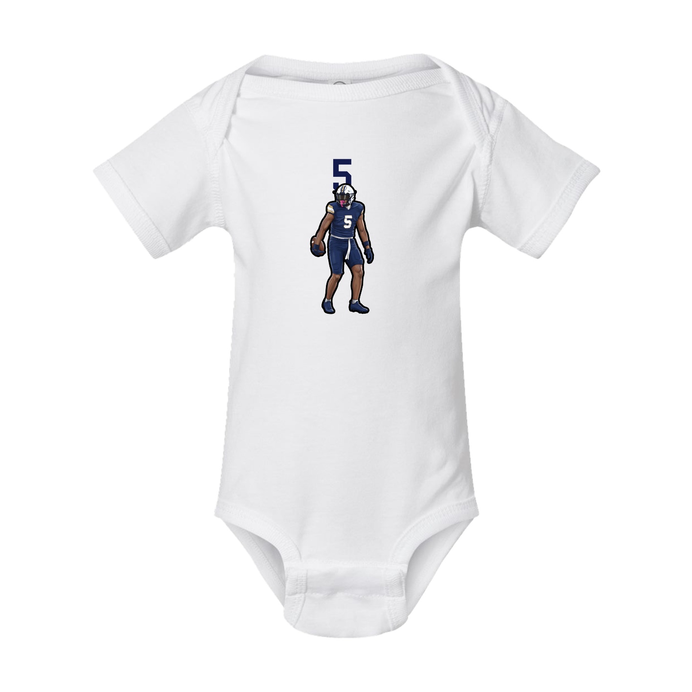 Baby Onesie — Number Top in White