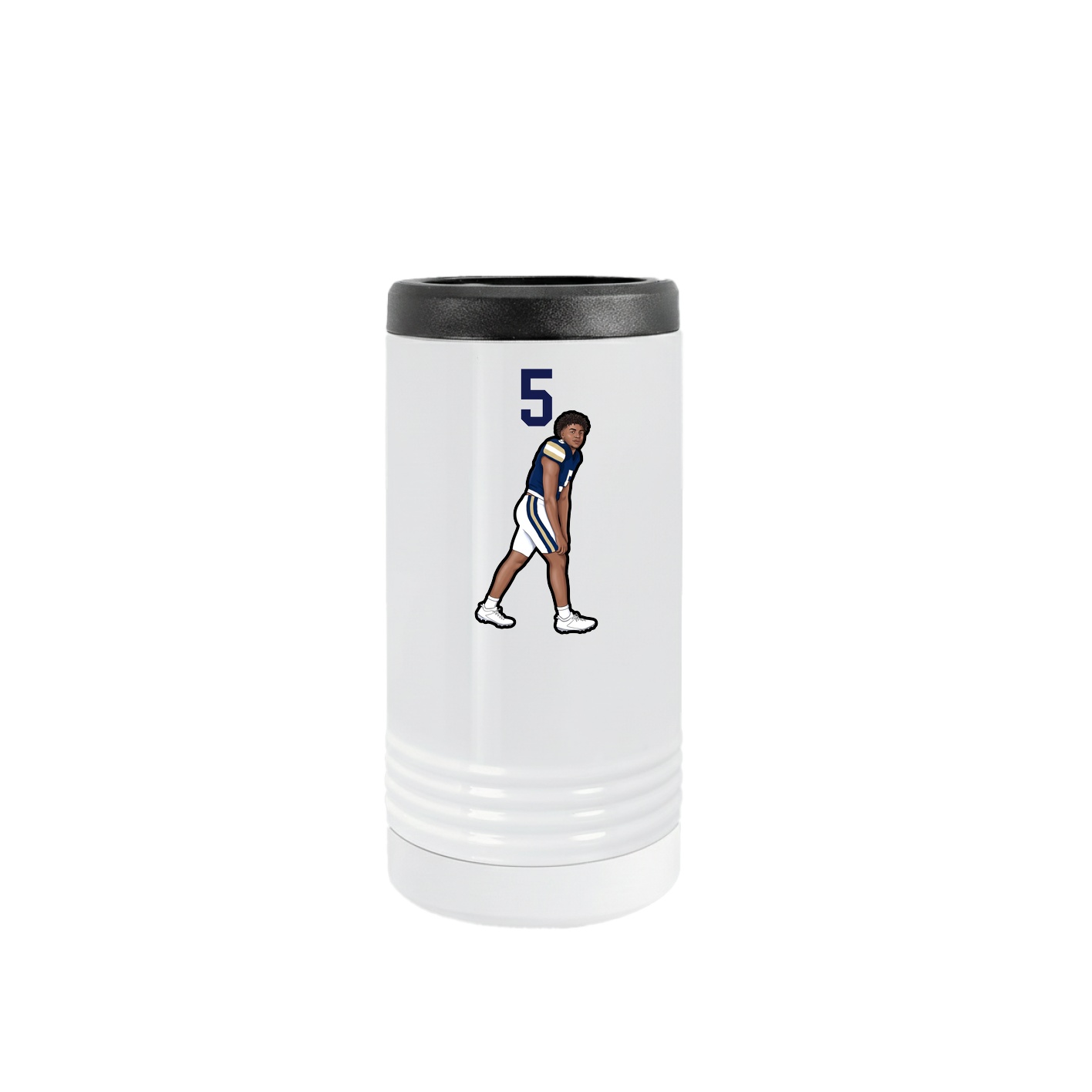 Slim Beverage Holder — Number Top in White