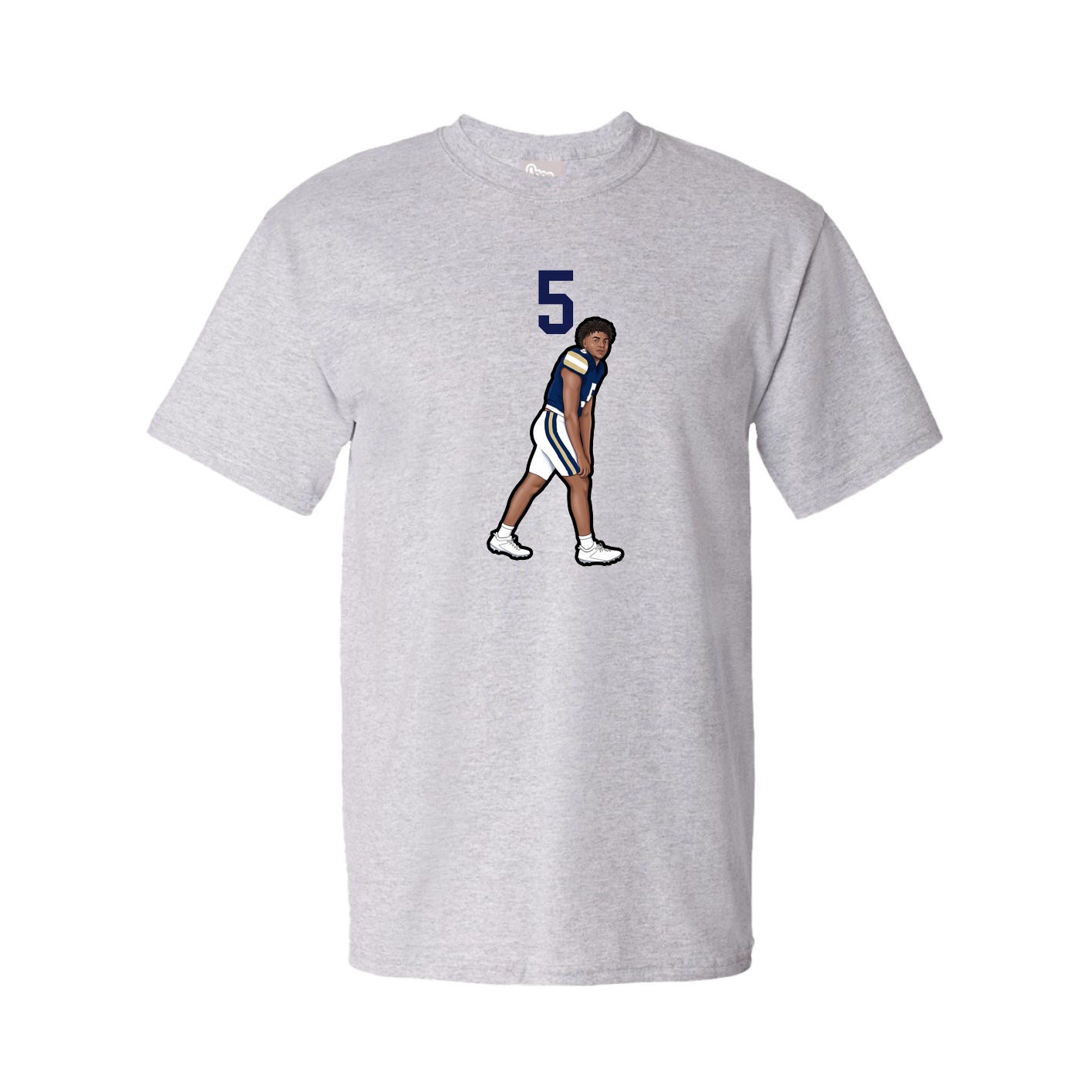 Tee — Number Top in Grey