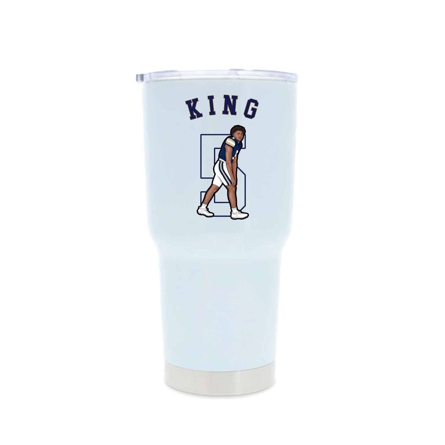 30oz Stainless Steel Tumbler — Shirsey Arch in White
