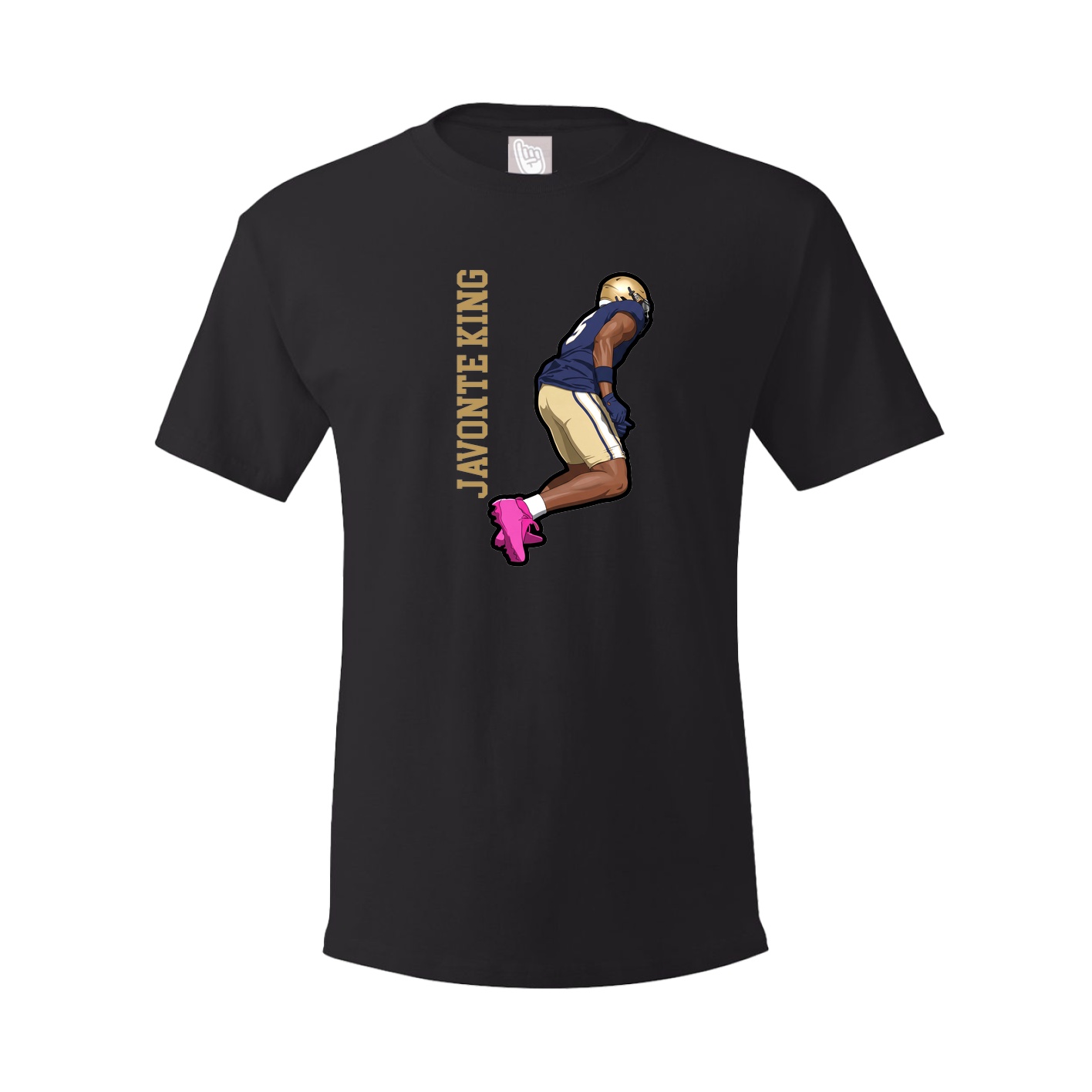 Youth Tee — Name Vertical in Black