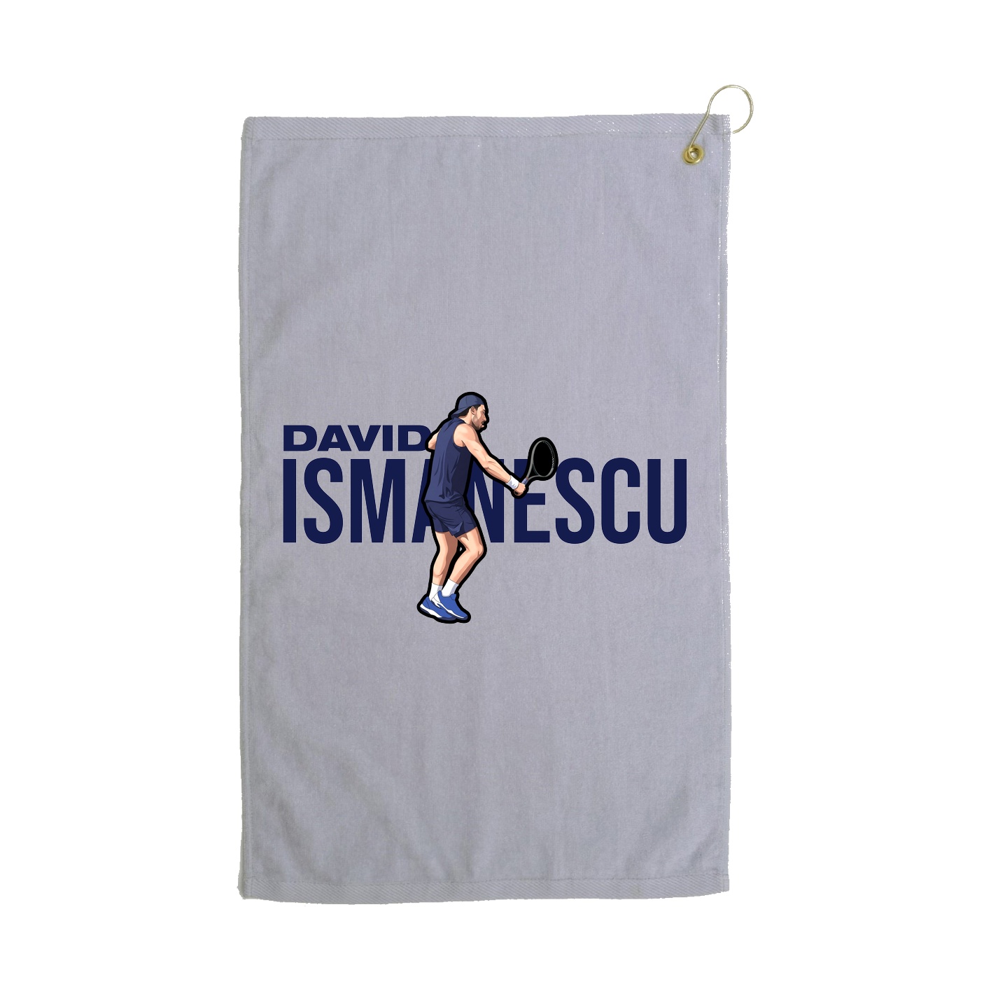 Golf Towel — Player Name in Grey
