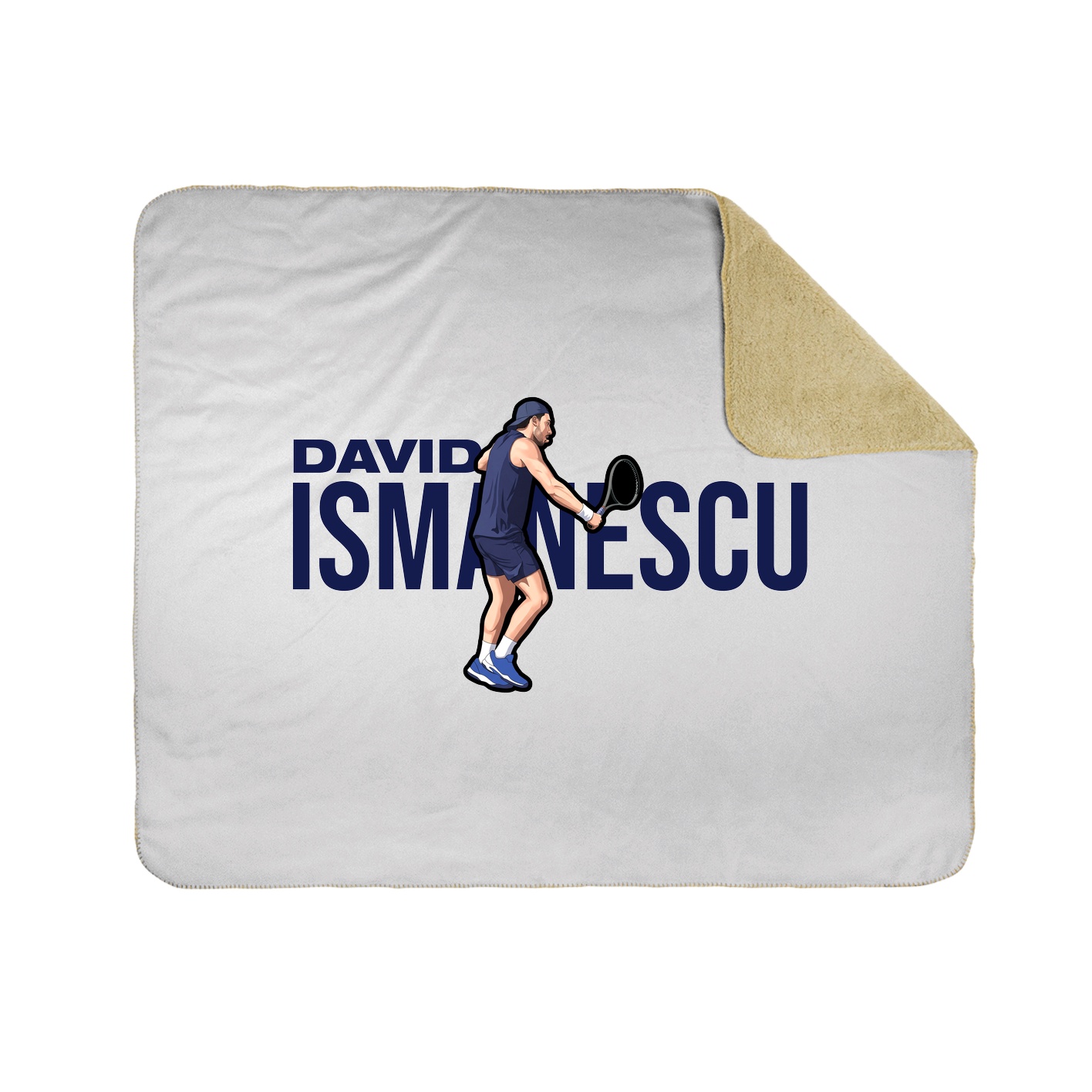 Throw Blanket — Player Name in White