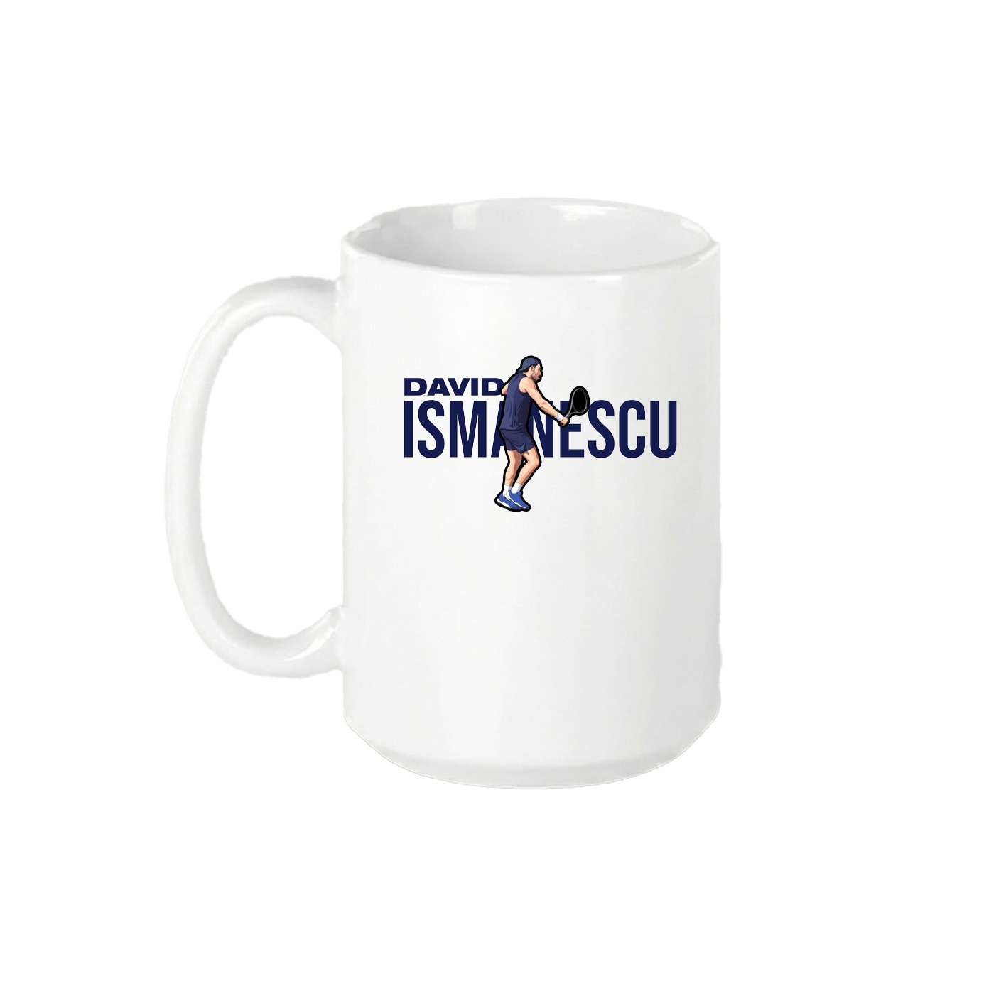 15oz Coffee Mug — Player Name in White