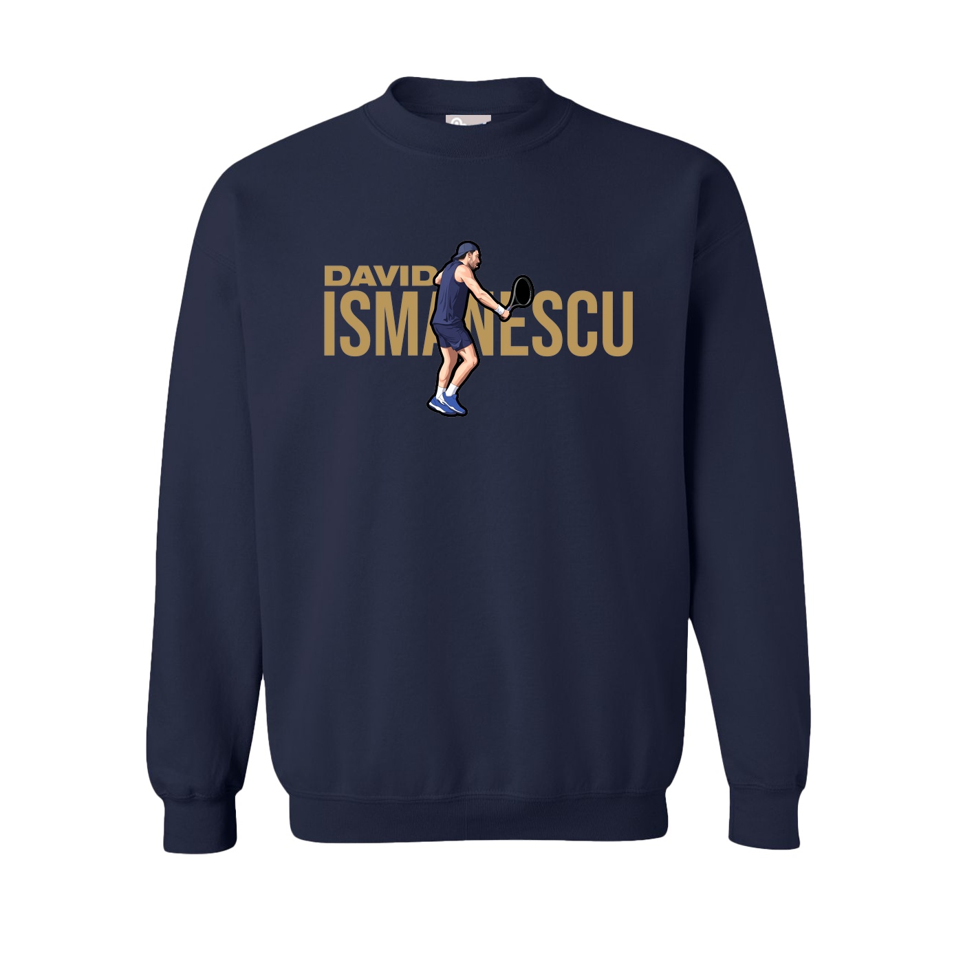 Fleece Crew — Player Name in Navy
