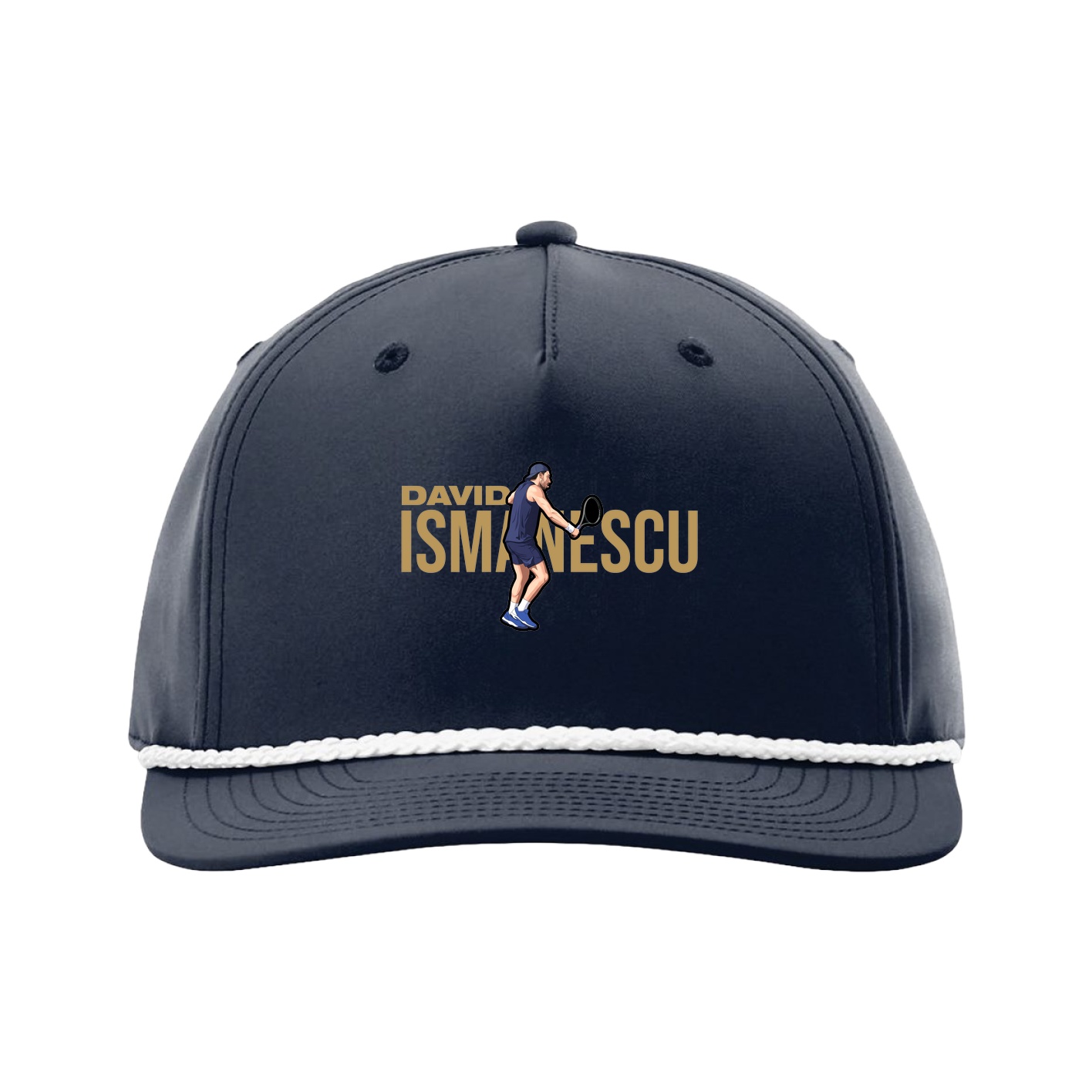 Five-Panel Classic Rope Cap — Player Name in Navy