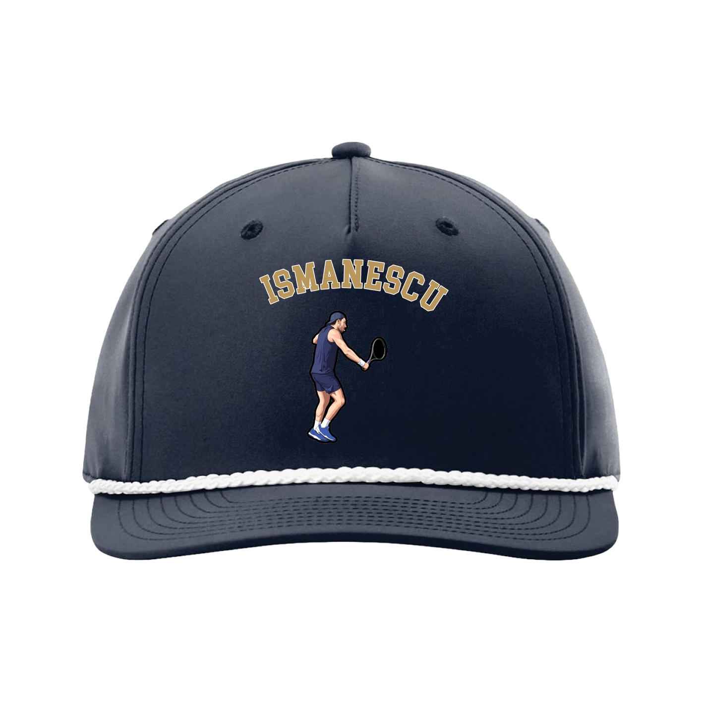 Five-Panel Classic Rope Cap — Shirsey Arch in Navy