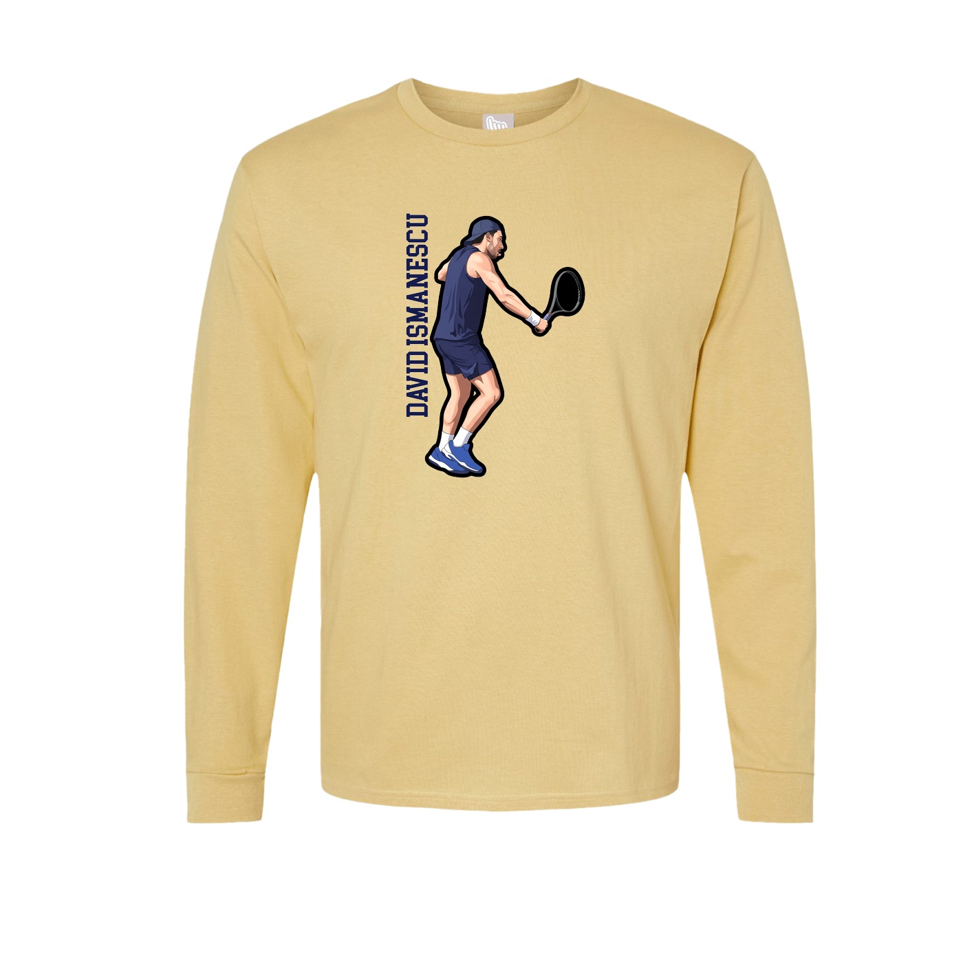 Long Sleeve Tee — Name Vertical in Vegas Gold