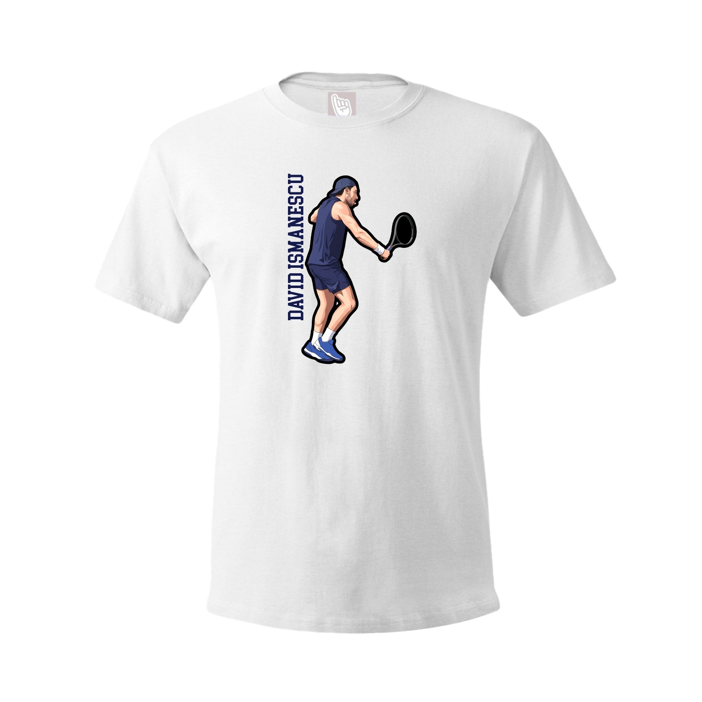 Youth Tee — Name Vertical in White