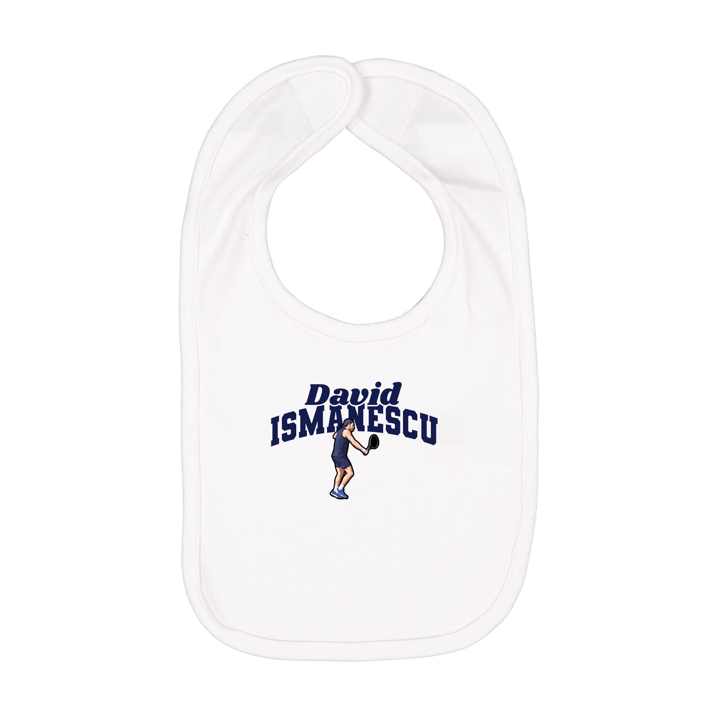 Infant Bib — Signature Arch in White