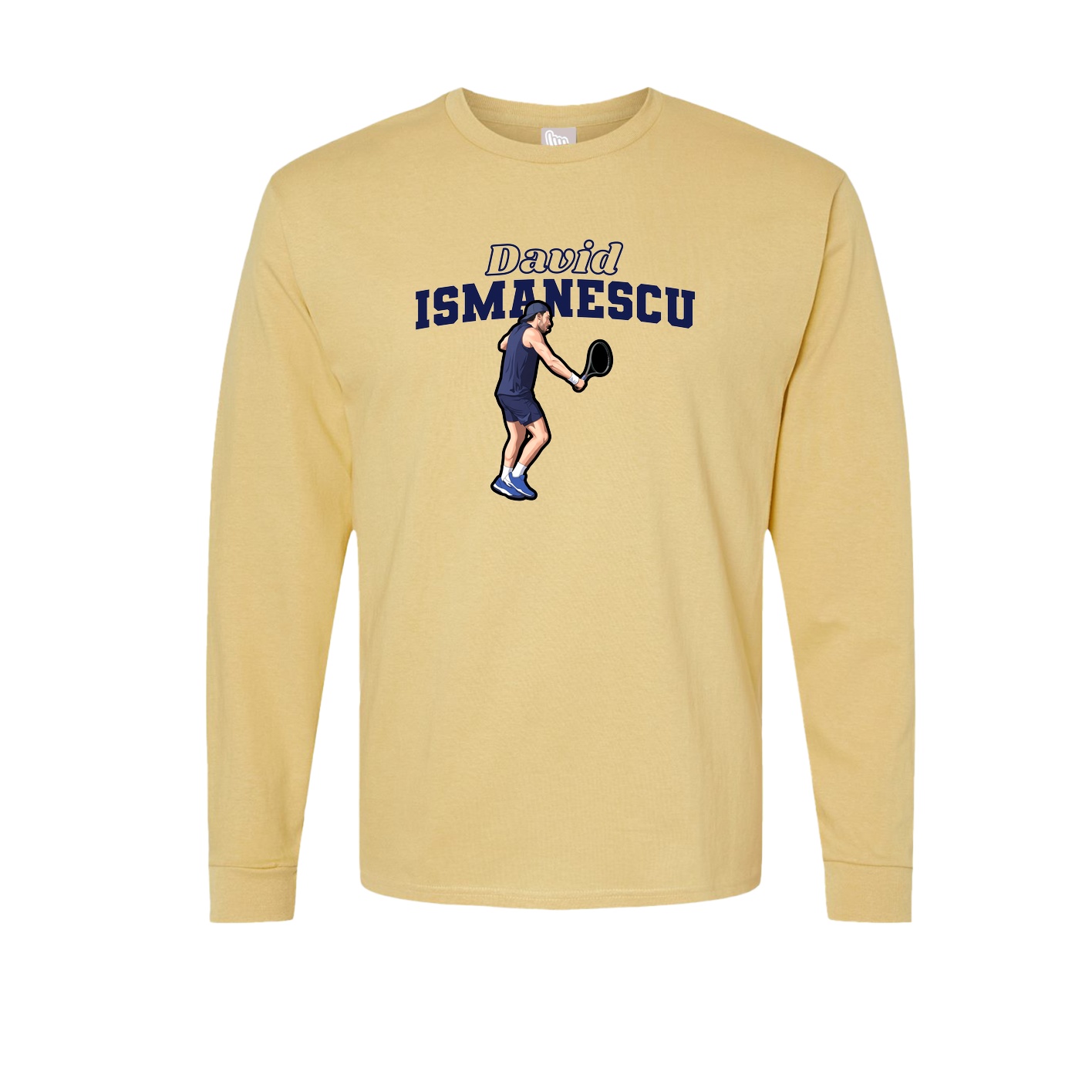 Long Sleeve Tee — Name Arch in Vegas Gold