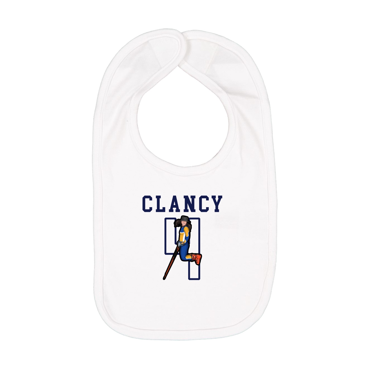 Infant Bib — Shirsey in White