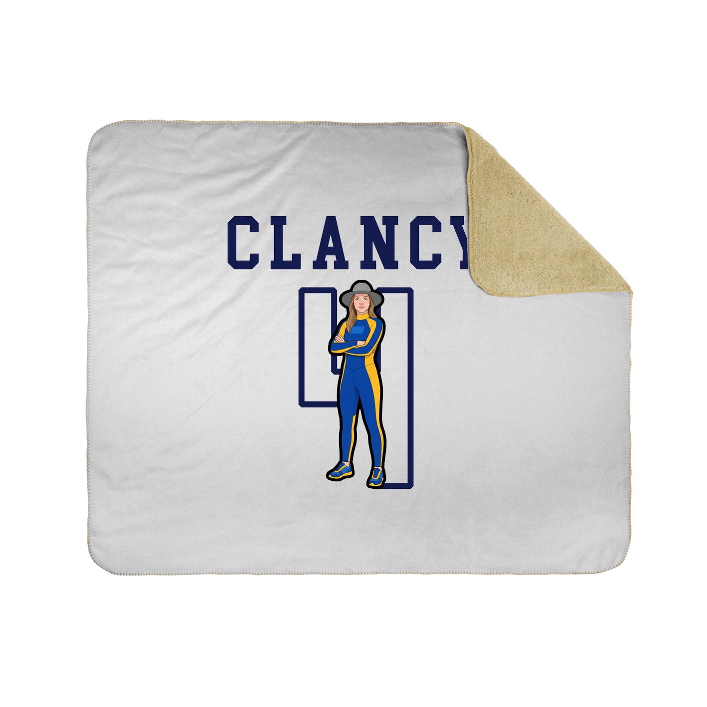 Throw Blanket — Shirsey in White