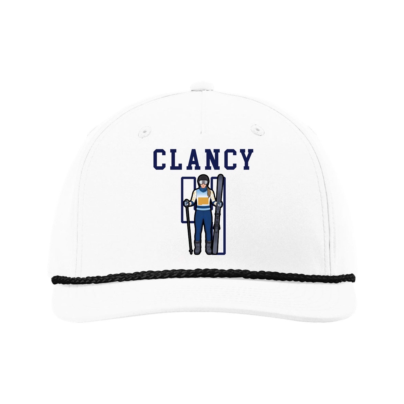 Five-Panel Classic Rope Cap — Shirsey in White