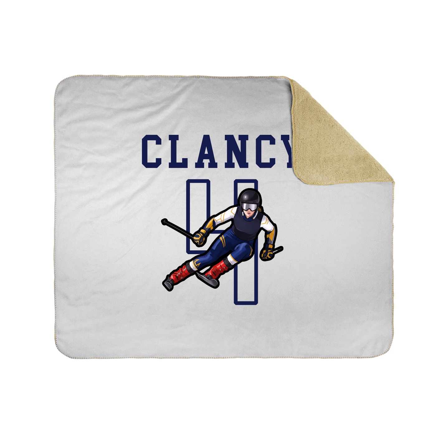 Throw Blanket — Shirsey in White