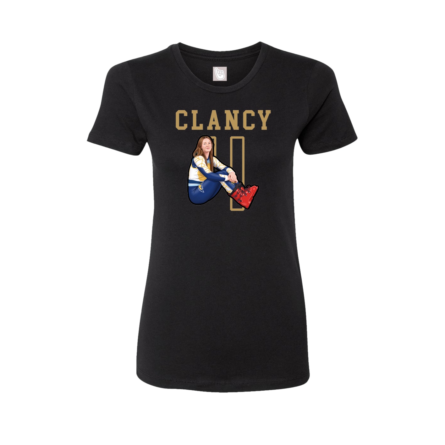 Fitted Women's Tee — Shirsey in Black