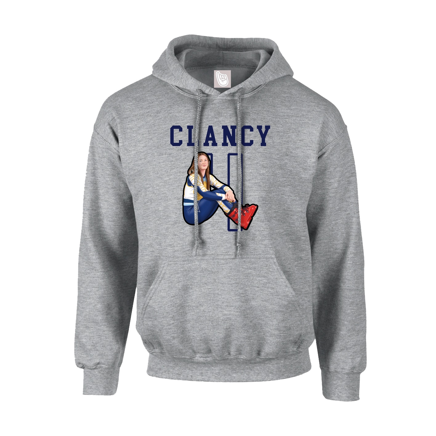 Hoodie — Shirsey in Grey