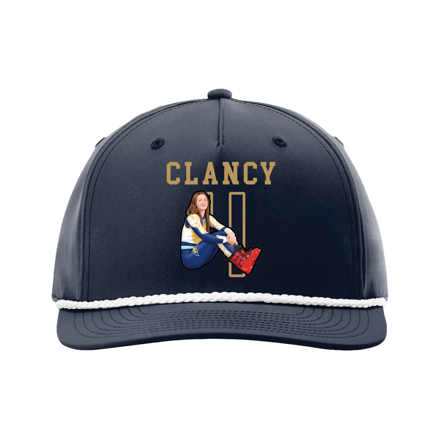 Five-Panel Classic Rope Cap — Shirsey in Navy