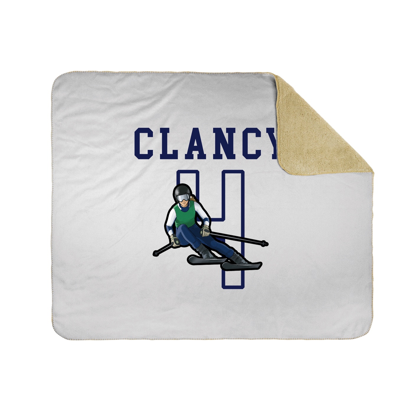 Throw Blanket — Shirsey in White