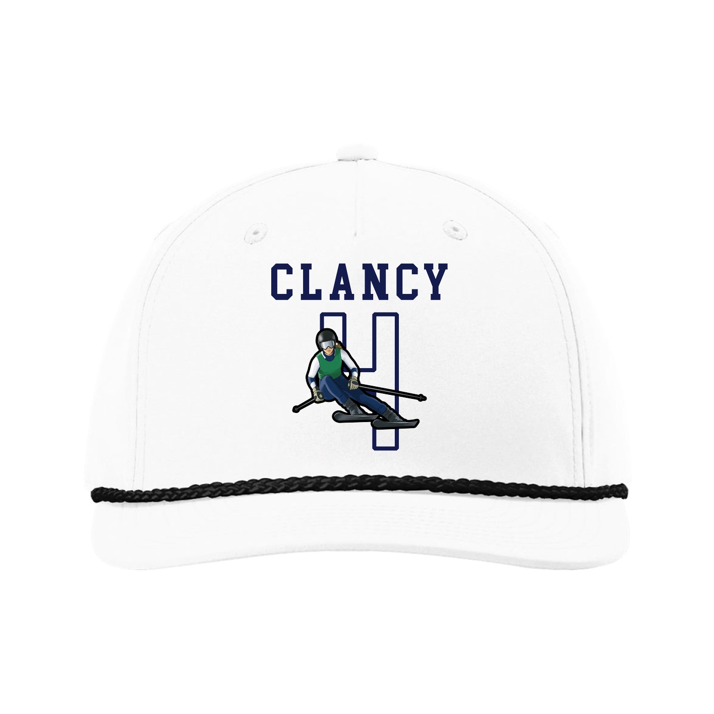 Five-Panel Classic Rope Cap — Shirsey in White