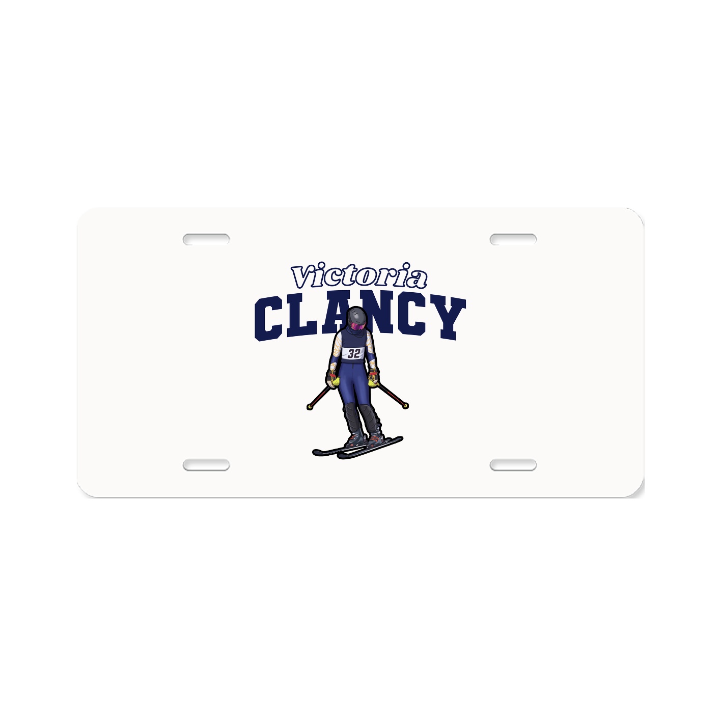 License Plate — Name Arch in Classic