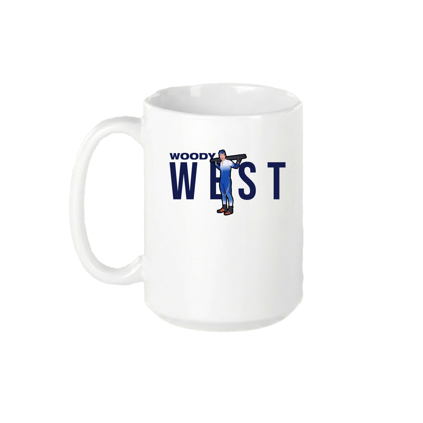 15oz Coffee Mug — Player Name in White