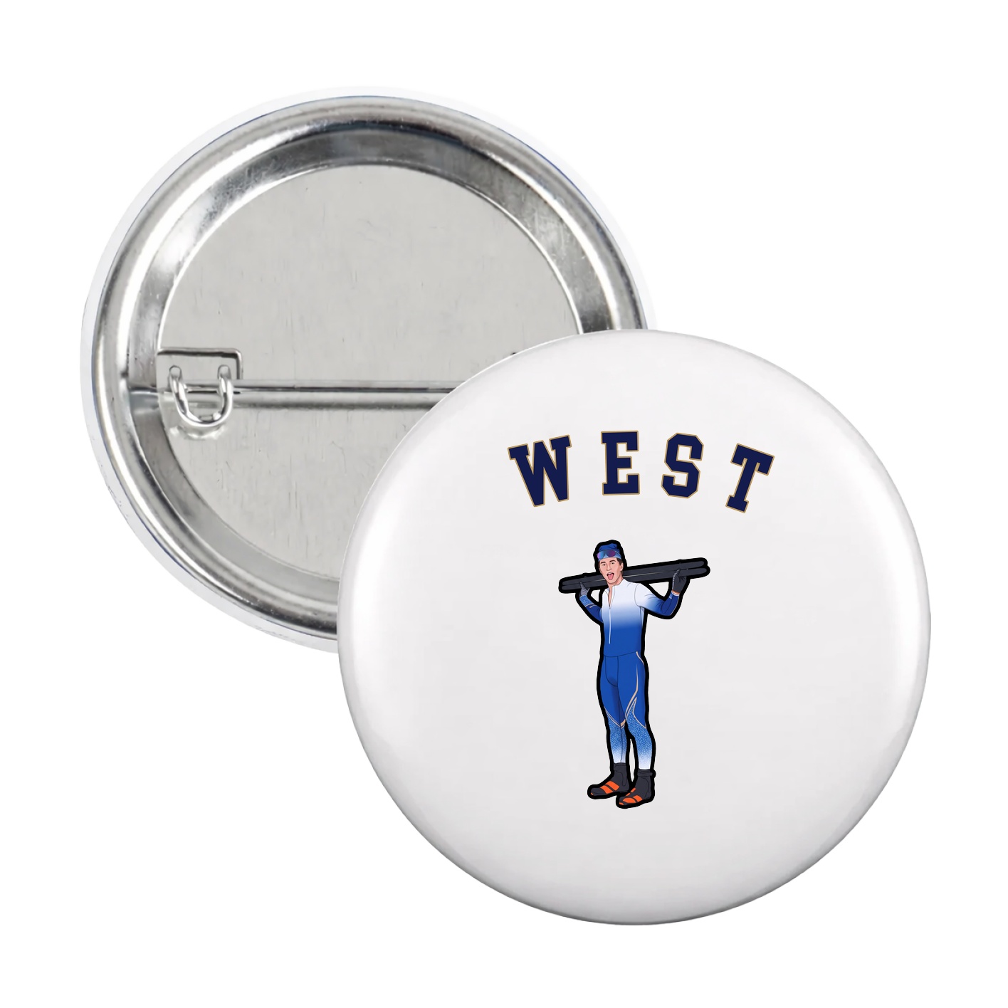Game Day Button — Shirsey Arch in White