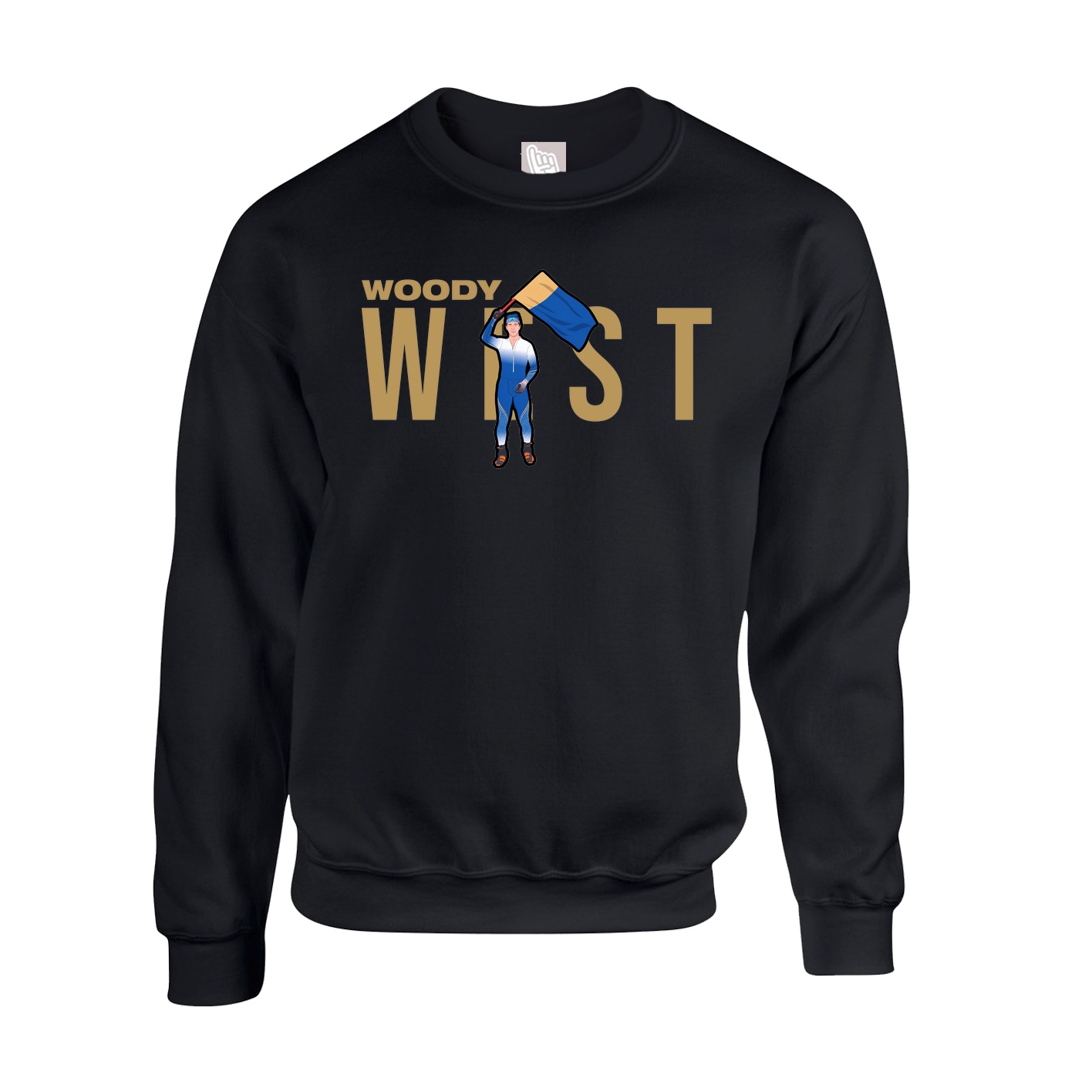 Fleece Crew — Player Name in Black