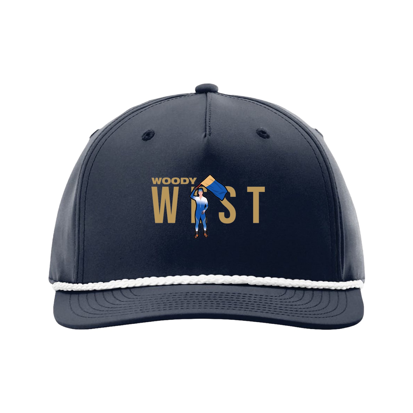 Five-Panel Classic Rope Cap — Player Name in Navy