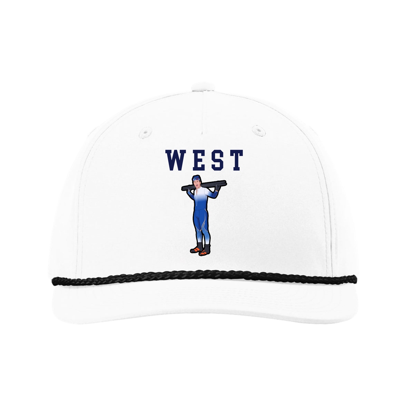 Five-Panel Classic Rope Cap — Shirsey in White