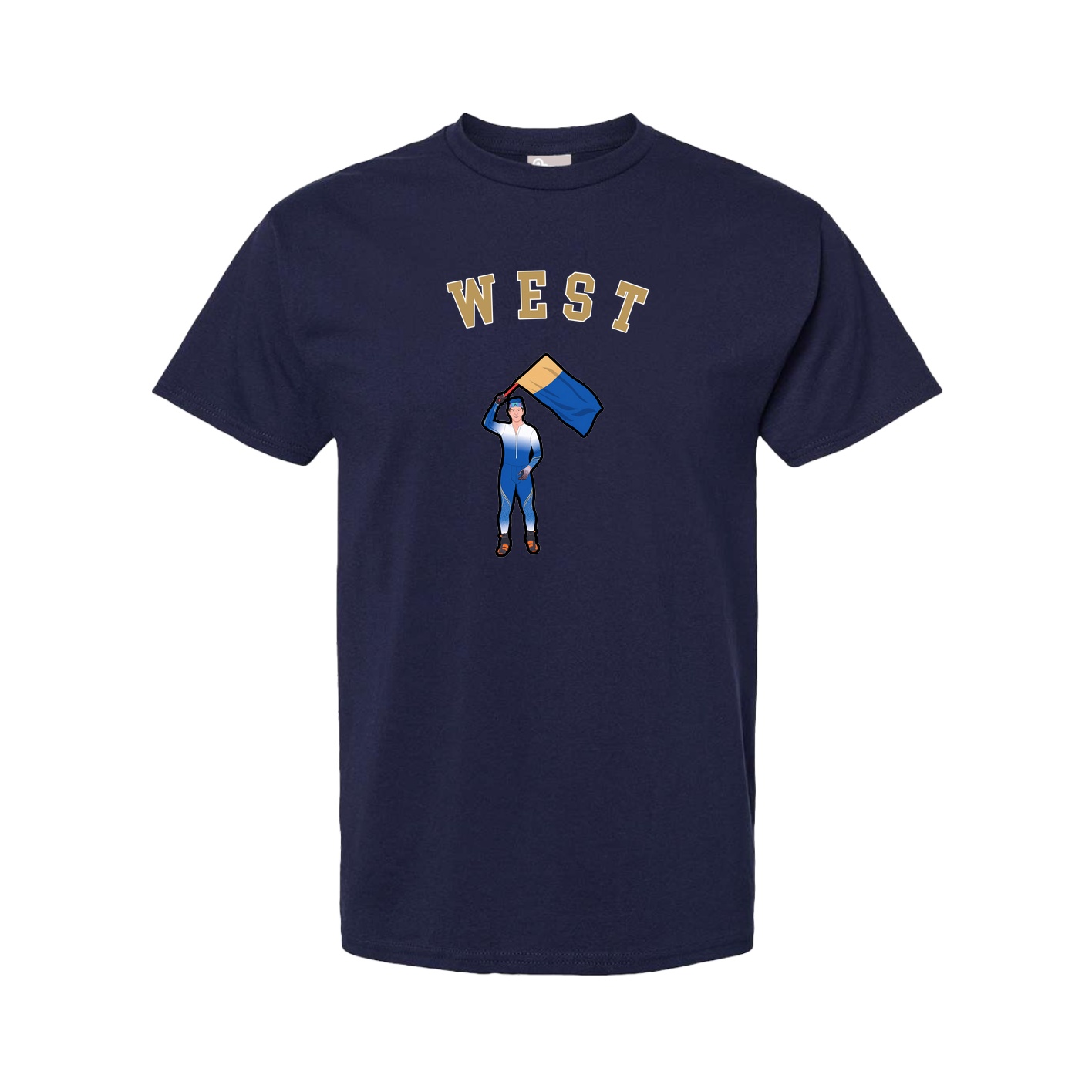 Youth Tee — Shirsey Arch in Navy