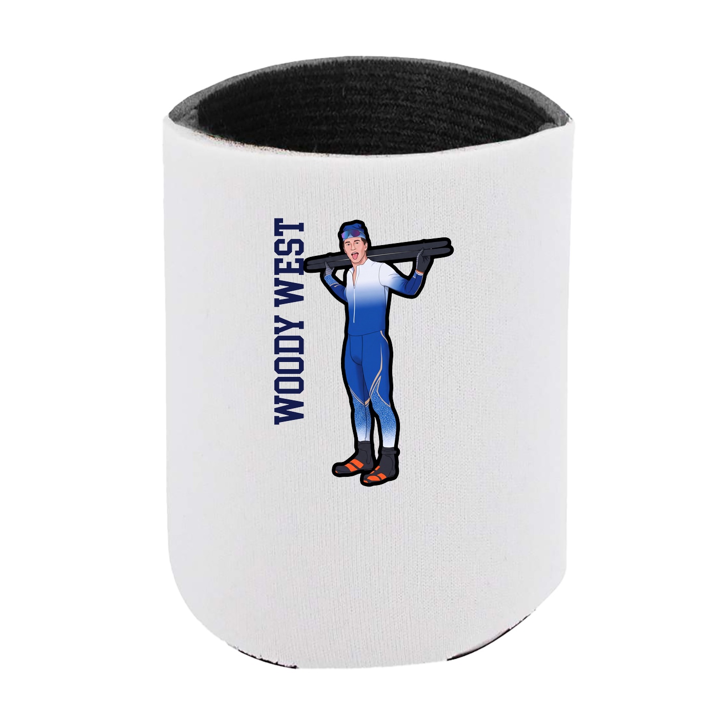 Can Holder — Name Vertical in White