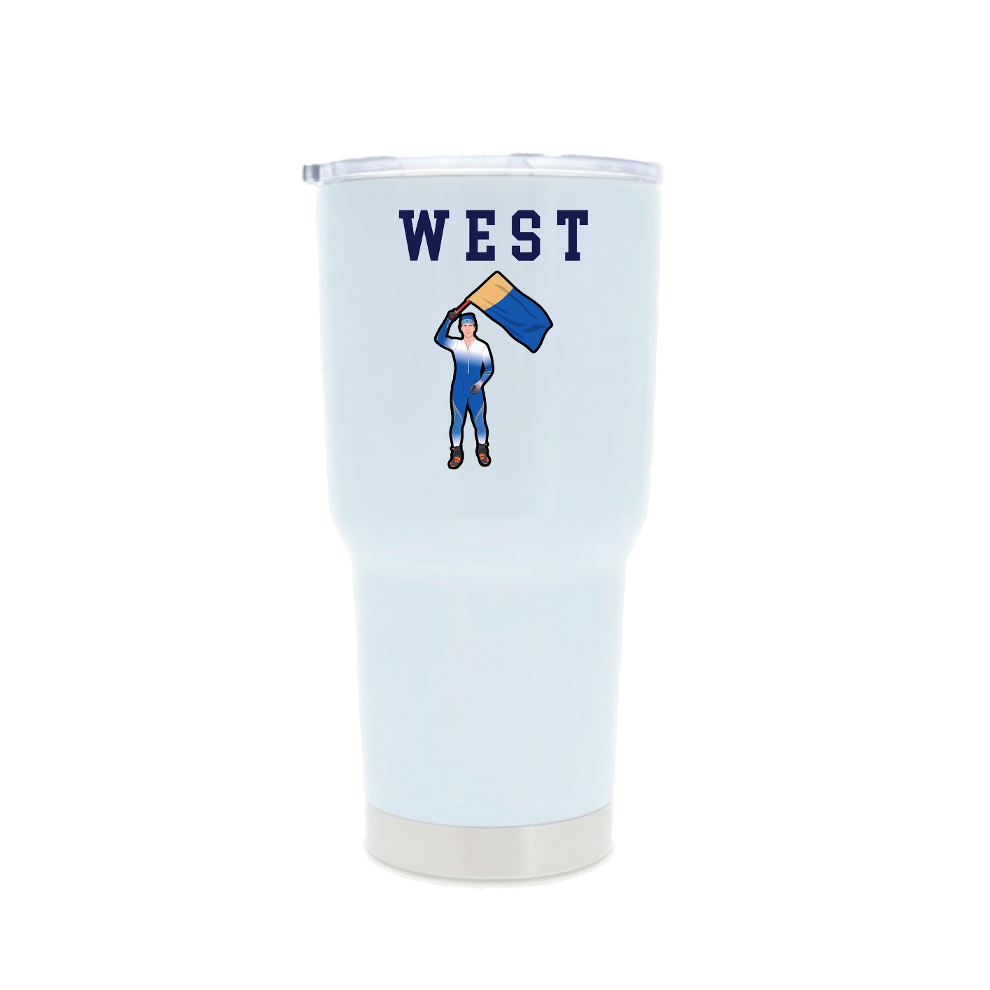 30oz Stainless Steel Tumbler — Shirsey in White