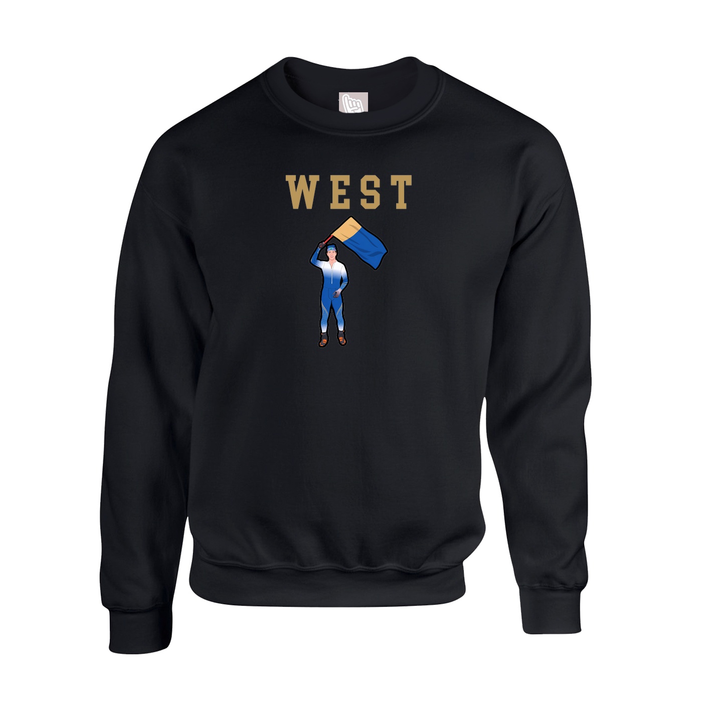 Fleece Crew — Shirsey in Black