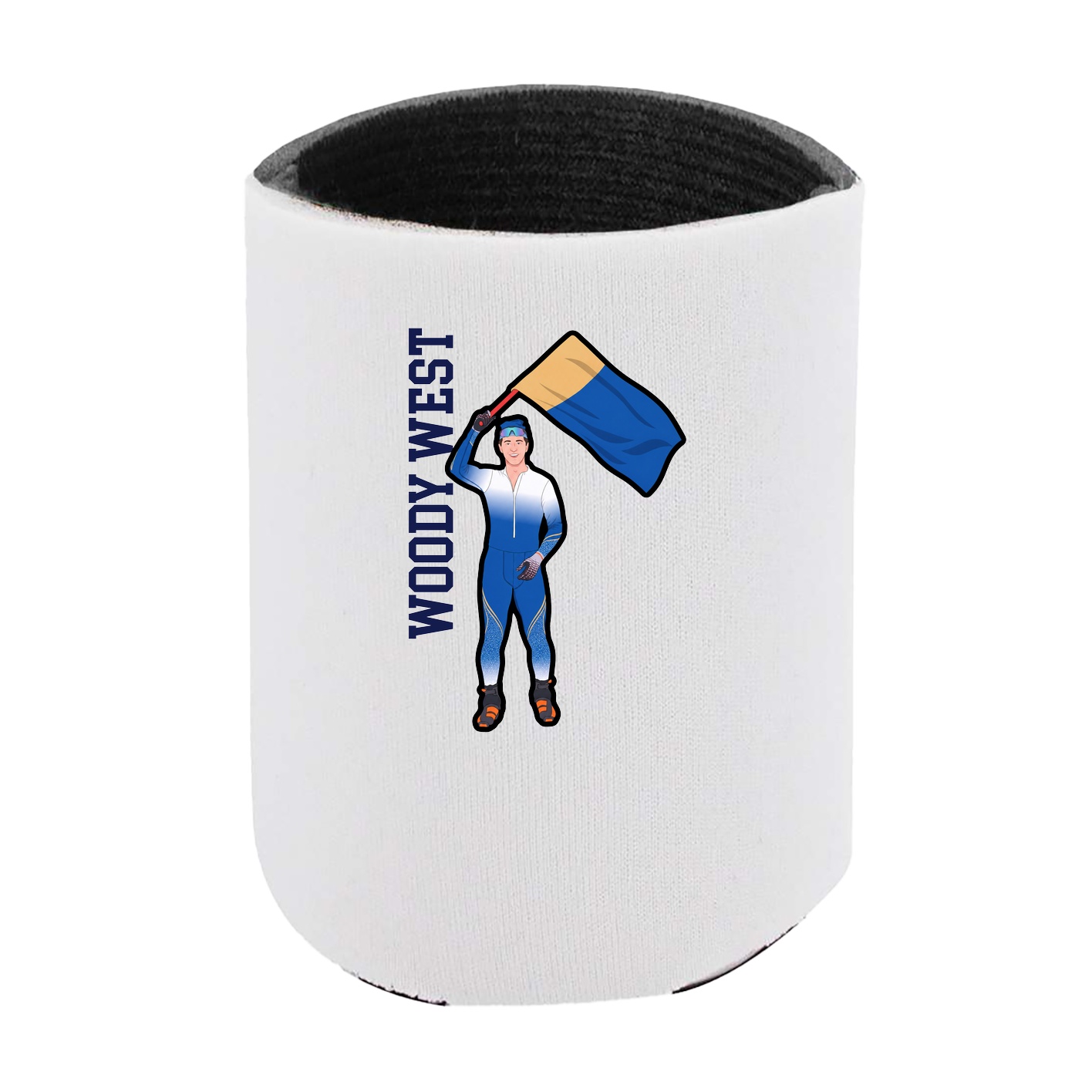 Can Holder — Name Vertical in White