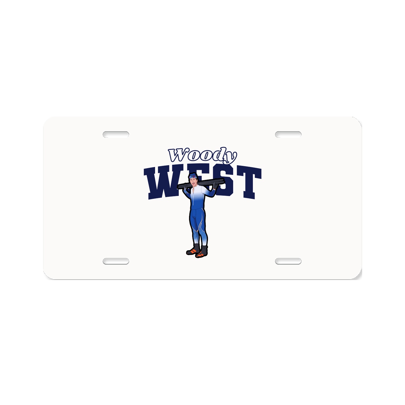 License Plate — Name Arch in Classic