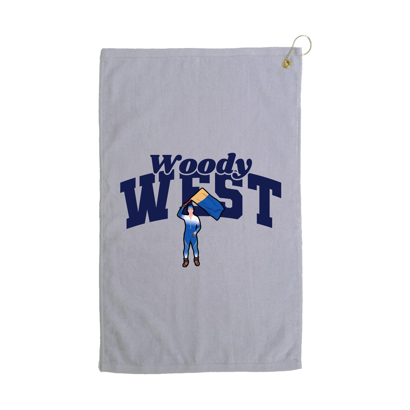 Golf Towel — Signature Arch in Grey