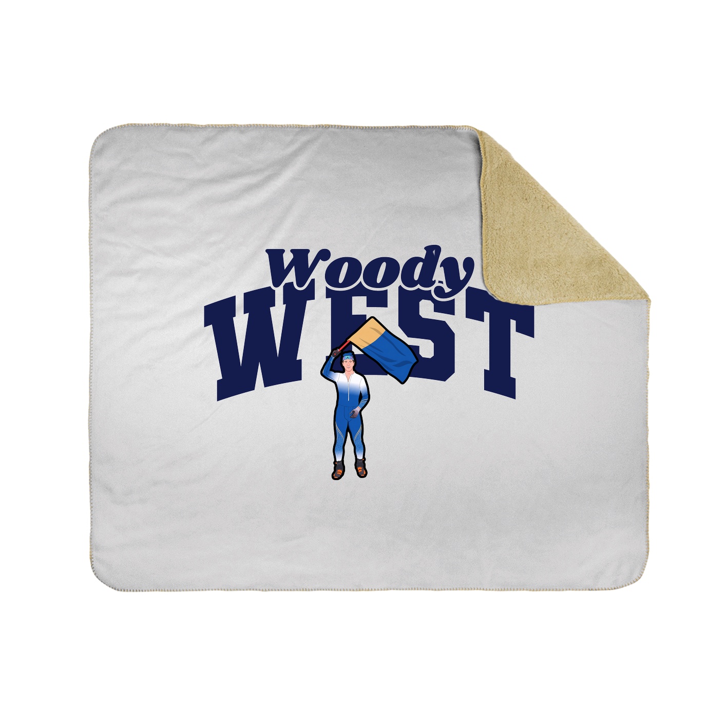 Throw Blanket — Signature Arch in White