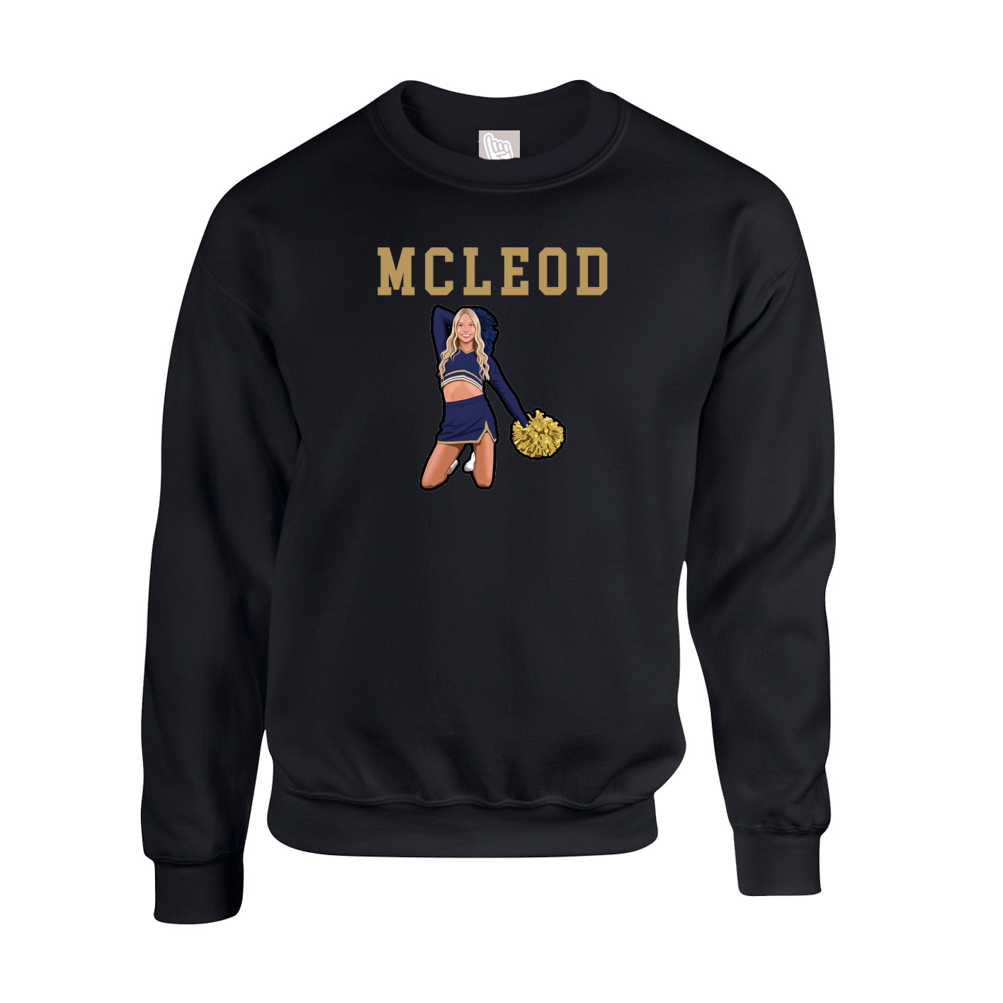 Fleece Crew — Shirsey in Black