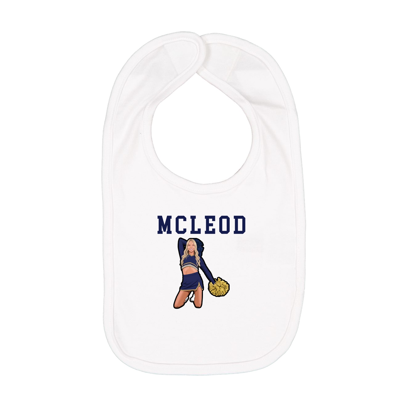 Infant Bib — Shirsey in White