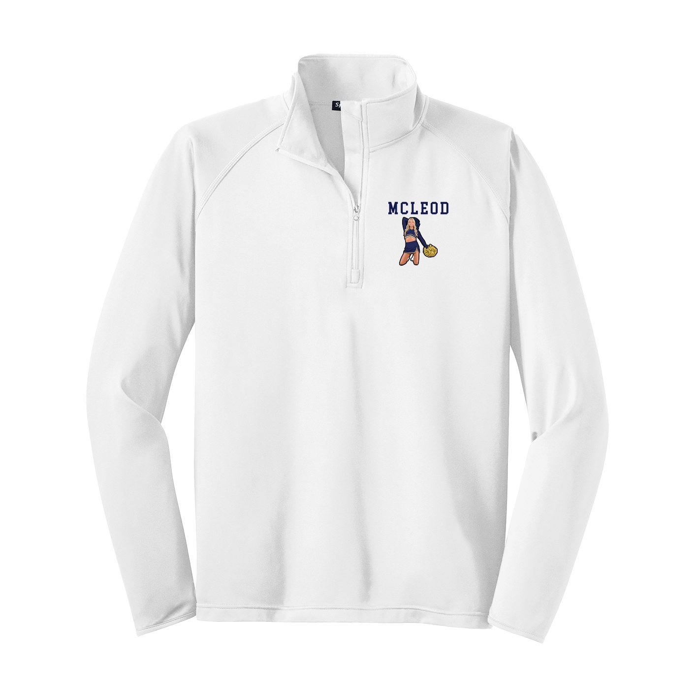 Q-Zip Pullover — Shirsey in White