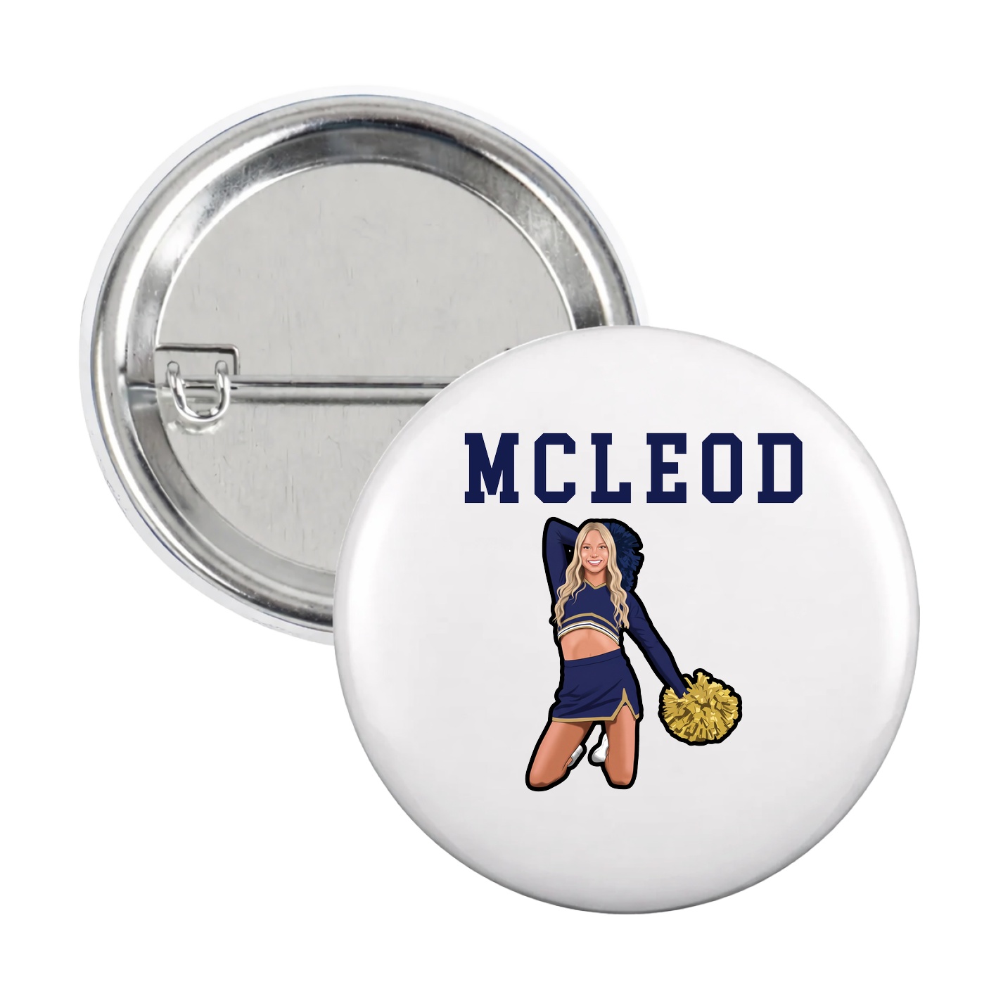 Game Day Button — Shirsey in White